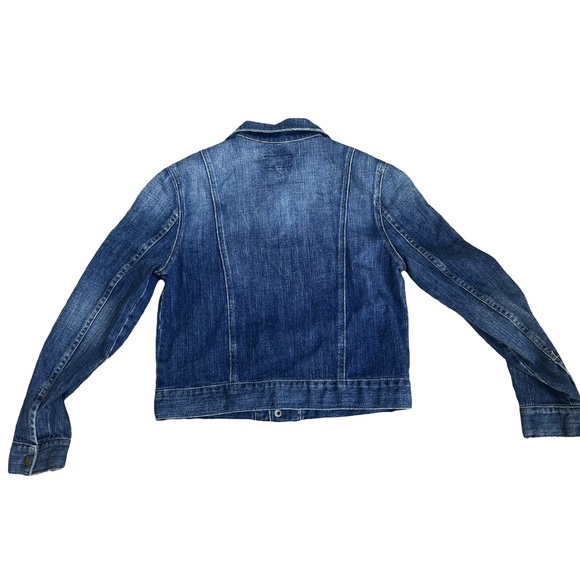 Marni x Current/Elliot Womens Dark Wash Patch Pocket Denim Jacket in size 2 - Picture 2 of 8